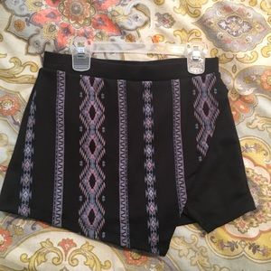 Shorts with cute angled hem